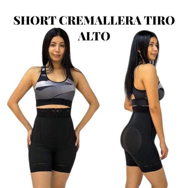SHORT CREMALLERA TIRO ALTO - Imagen 2